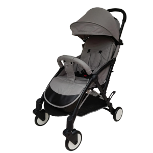 Carucior sport B508 gri, pliabil compact, 0-36 luni, 6.1 kg, reclinabil, cos depozitare