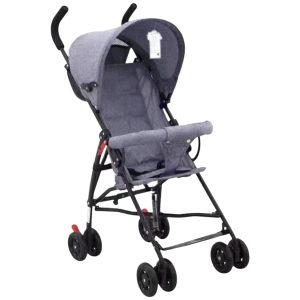 Carucior sport S101 gri, ultra usor 4 kg, pliabil tip troller, 6-36 luni