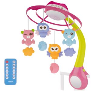 carusel-muzical-cu-proiectii-bluetooth-incarcare-usb-bed-bell-roz-639436.jpg Carusel muzical cu proiectii, Bluetooth, incarcare USB, Bed Bell roz