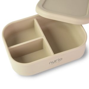 Caserola alimentara din silicon Nurio, Bej