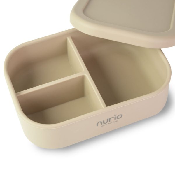 Caserola alimentara din silicon Nurio, Bej