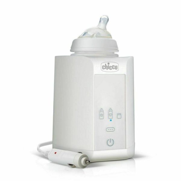 Incalzitor auto, Chicco, Portabil, Pentru biberoane, 5 moduri de utilizare, Mentine temperatuta 1 h, Alb