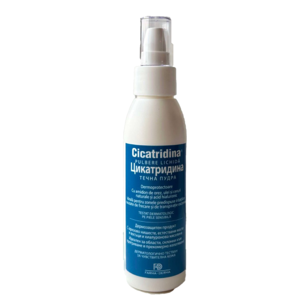 cicatridina-pulbere-120ml.png Cicatridina Pulbere lichida dermatoprotectoare, 120ml, Naturpharma