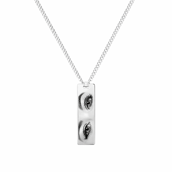 Colier Personalizat Eyes Silver 2.0 cu Argint