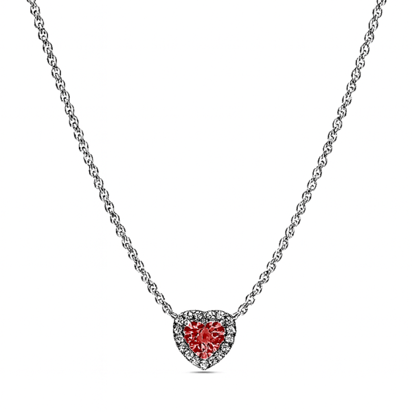 Colier Red Heart Silver cu Argint