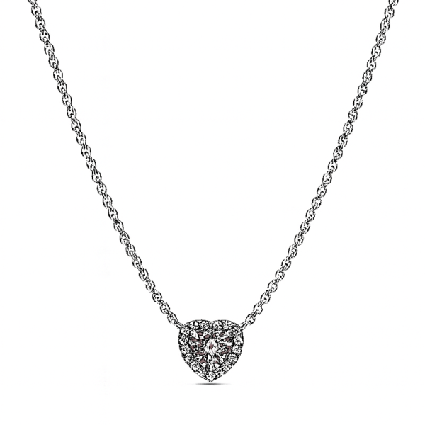 Colier White Heart Silver cu Argint