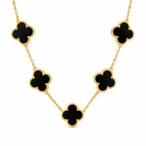 Colier Van Luxy Black Gold