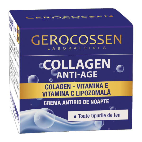 collagen-crema-noapte-antirid.png Crema antirid de noapte Collagen Anti-Age, 50ml, Gerocossen