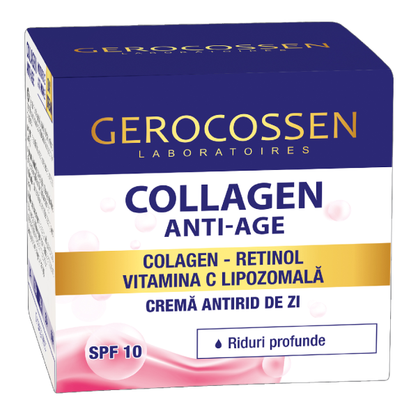 collagen-crema-zi-antirid.png Crema antirid de zi SPF10, Collagen Anti-Age, 50ml, Gerocossen
