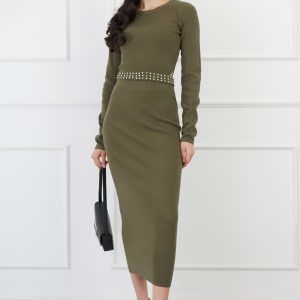 compleu-anemona-kaki-din-tricot-cu-strasuri-in-talie-1326455-1074083-4.jpeg Compleu Anemona kaki din tricot cu strasuri in talie