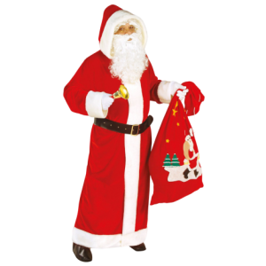 Costum de catifea Mos Craciun XL SUPER DELUXE SANTA CLAUS
