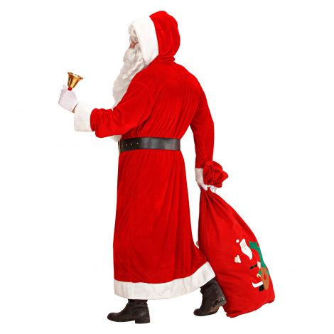 Costum de catifea Mos Craciun XL SUPER DELUXE SANTA CLAUS