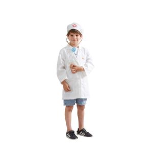 Costum de medic pentru copii, halat cu boneta, + 3 ani