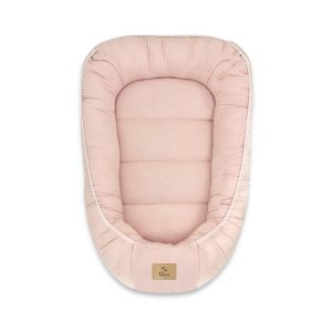 cosulet-bebelus-qmini-pentru-dormit-baby-nest-55-x-75-cm-husa-100-muselina-dubla-powder-pink-3306969-4.jpeg Cosulet bebelus, Qmini, Pentru dormit, Baby Nest 55 x 75 cm, Husa 100% muselina dubla, Material certificat Oeko Tex Standard 100, Powder Pink