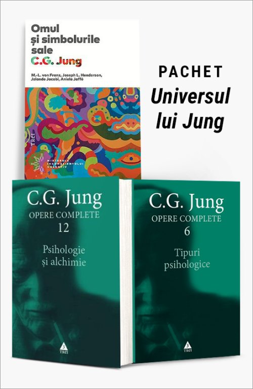 Pachet Universul lui Jung . Omul și simbolurile sale/Psihologie și alchimie/Tipuri psihologice - C.G. Jung