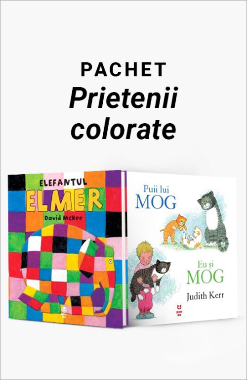 cover-8784.jpg Pachet Prietenii colorate. Elefantul Elmer/Puii lui Mog. Eu și Mog - David McKee