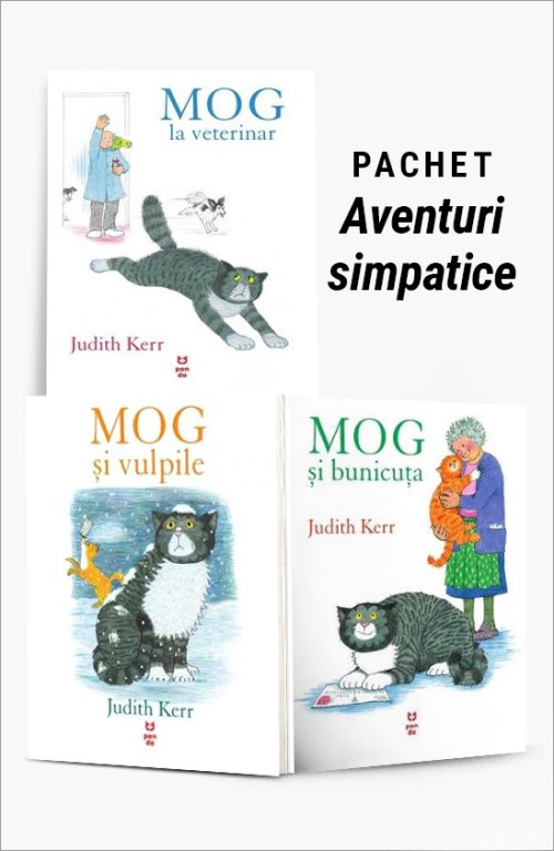 cover-8853.jpg Pachet Aventuri simpatice. MOG la veterinar/MOG și vulpile/MOG și bunicuța - Judith Kerr
