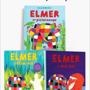 Pachet Aventuri jucăușe. Elmer pe picioroange/Elmer și ursul alb/Elmer și Moș Roș - David McKee