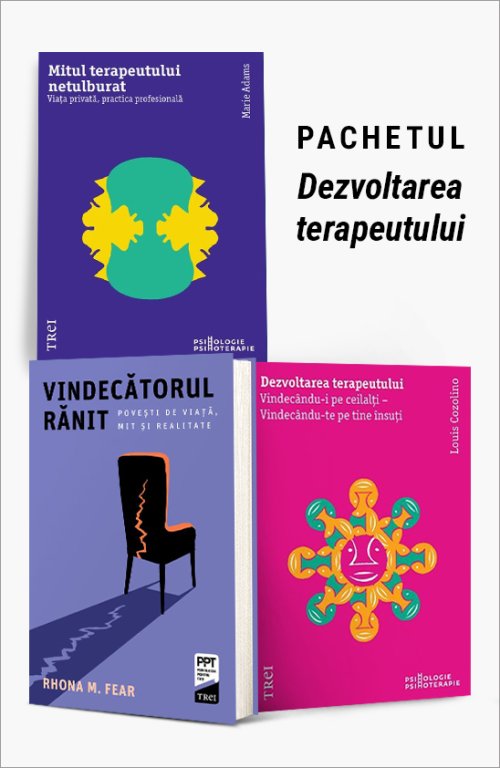 cover-9234.jpg Pachet Dezvoltarea terapeutului. Mitul terapeutului netulburat/Vindecătorul rănit/Dezvoltarea terapeutului - Marie Adams