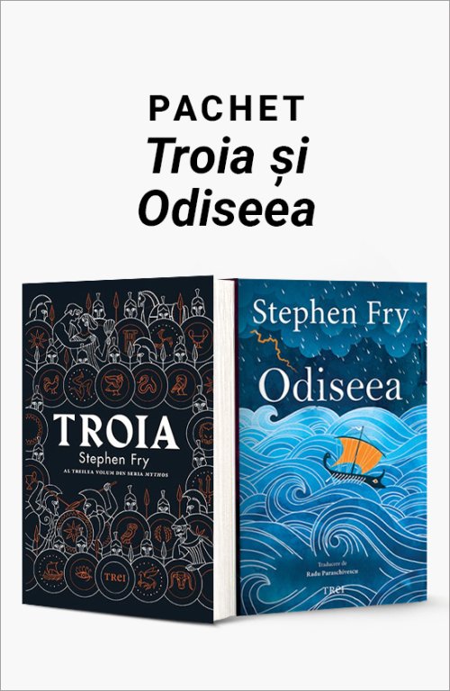 cover-9690.jpg Pachet Troia și Odiseea. Troia/Odiseea - Stephen Fry