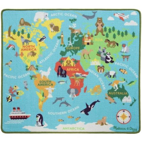 Covor de joaca Harta Lumii -  Melissa & Doug