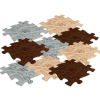 Covoras ortopedic senzorial puzzle Set Roots