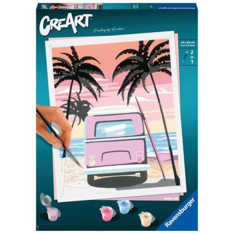 Creart - masina pe plaja 20131 Ravensburger