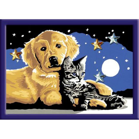 Creart - pictura catel si pisicuta 20045 Ravensburger