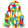 Set de construit Cuburi din lemn colorate 100 bucati Melissa and Doug 0481