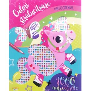 Culori stralucitoare. Unicornul. 1000 de autocolante