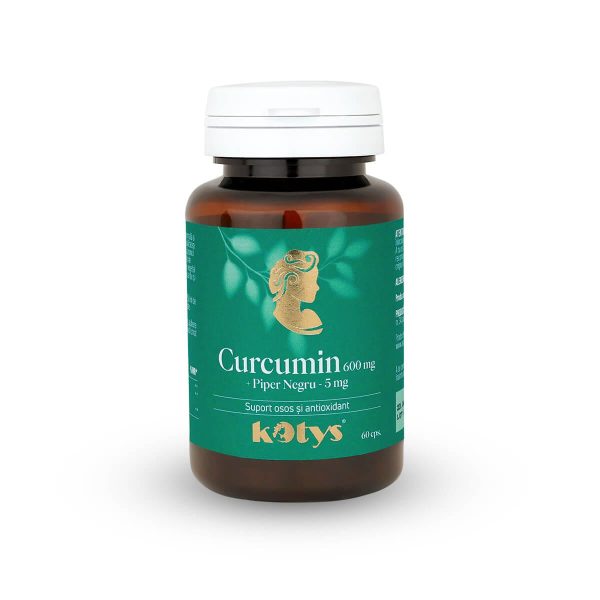 curcumin.jpg Curcumin 600 mg + Piper Negru 5 mg, Kotys, 60 capsule
