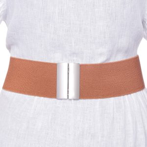 curea-bej-6-cm-latime-din-material-elastic-cu-catarama-argintie-6285552567.jpg Curea camel 6 cm latime din material elastic, cu catarama argintie