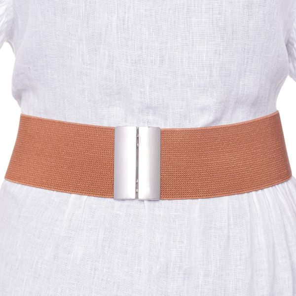 curea-bej-6-cm-latime-din-material-elastic-cu-catarama-argintie-6285552567.jpg Curea camel 6 cm latime din material elastic, cu catarama argintie