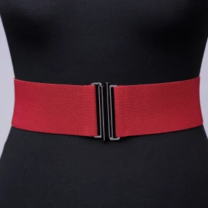 Curea lata bordo din material elastic - 6 cm