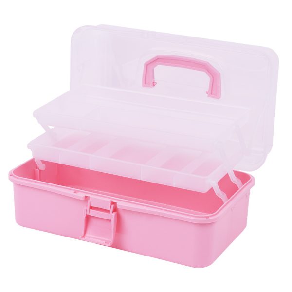Cutie Cosmetica Compartimentata Rose cu Doua Sertare si Maner, SensoPRO Milano