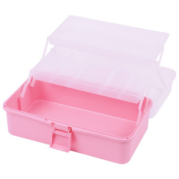 Cutie Cosmetica Compartimentata Rose cu Doua Sertare si Maner, SensoPRO Milano