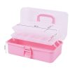 Cutie Cosmetica Compartimentata Rose cu Doua Sertare si Maner, SensoPRO Milano