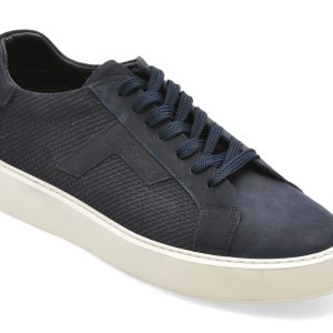 Pantofi sport BITE THE BULLET bleumarin, WB002, din piele naturala