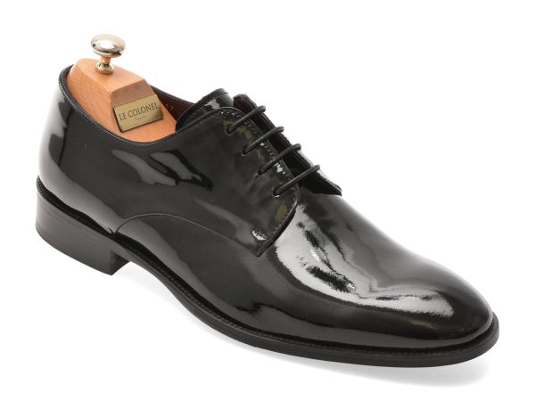 d0a6384e00e3c817112da11b755bd65babc7679d8ad47bd1439cd97984996cab.jpeg Pantofi eleganti LE COLONEL negri, 49817, din piele naturala lacuita