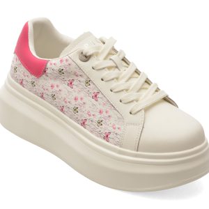 Pantofi sport EPICA albi, 706, din piele naturala