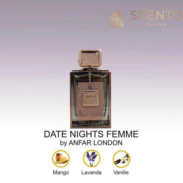 DATE NIGHTS FEMME by ANFAR LONDON, extract de parfum, femei, 100ML - Original Dubai