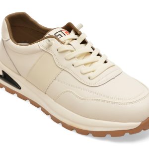 Pantofi sport BITE THE BULLET albi, A86029, din piele naturala