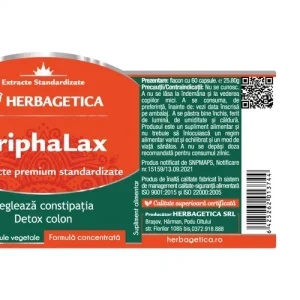 TriphaLax, 60 capsule | Herbagetica