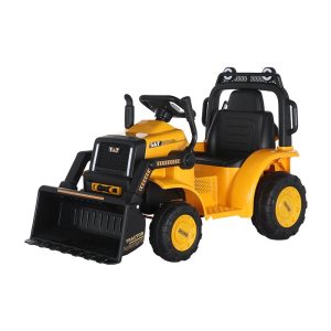 Excavator electric Kinderauto BJYT1066 60W 6V cu telecomanda, culoare galbena