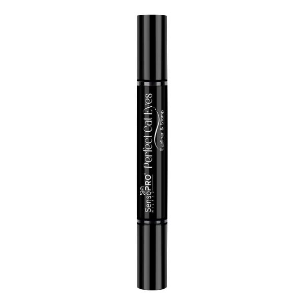 Eyeliner Carioca cu Stampila 2 in 1 Perfect Cat Eyes SensoPRO Milano