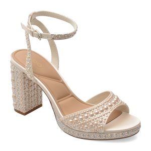 Sandale elegante ALDO albe, ALLURING 110, din piele ecologica