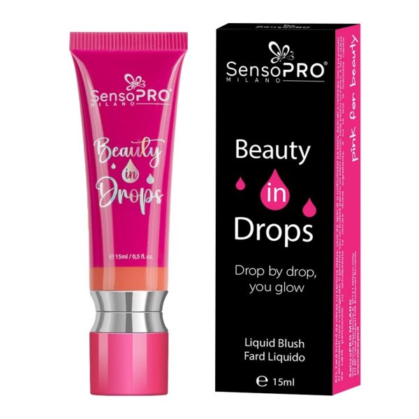 Fard lichid Beauty in drops SensoPRO Milano, Peachy