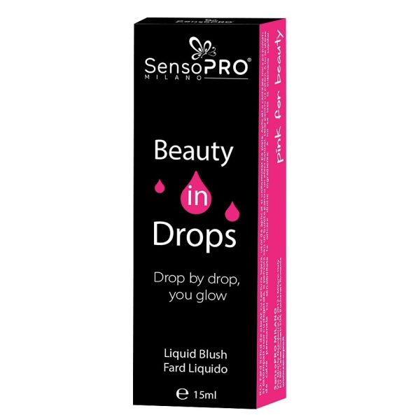 Fard lichid Beauty in drops SensoPRO Milano, Rose Red