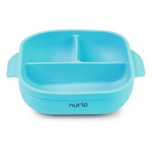 Farfurie din Silicon pentru Copii - Albastru - Nurio