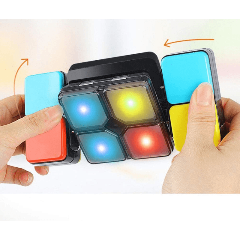 Joc Interactiv de Memorie cu Lumina si Rasucire Ludiro, Cub Electronic Portabil +6 Ani - Default Title